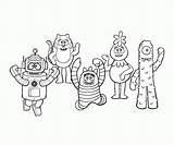Yo Gabba Printable Coloring Pages  Free Sheets sketch template