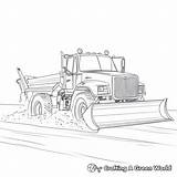 Snow Plow Truck Coloring Pages  Free & Printable sketch template