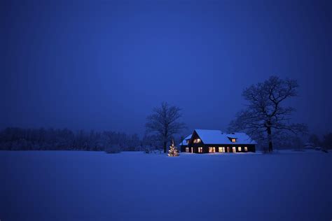 Snowy Night Wallpapers - Top Free Snowy Night Backgrounds - WallpaperAccess