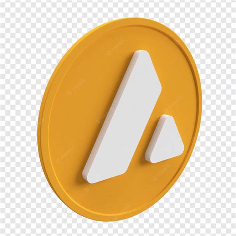 Premium PSD | Avalanche coin logo cryptocurrency high resolution 3d ...