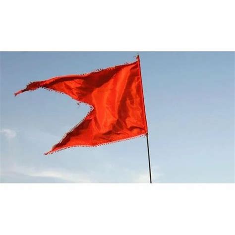 Red Silk Maratha Promotional Flag at Rs 30/meter in Mumbai | ID ...