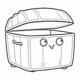 Cartoonstyle Chest Coloring Page Vector Chest Clipart Car Drawing  sketch template