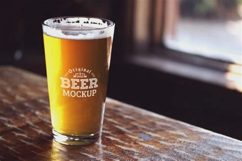 15+ FREE Beer Glass Mockup PSD Presentation - Graphic Cloud