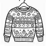 Christmas Sweater Image coloring Page  Download Print Or Color Online sketch template