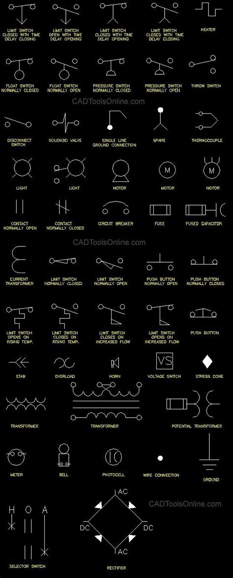 Electronic Schematic Cad Symbols Free