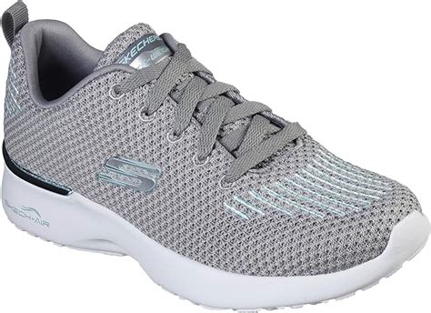 Skechers Lite-Weight Womens Black & Grey Trainer: Amazon.co.uk: Shoes ...