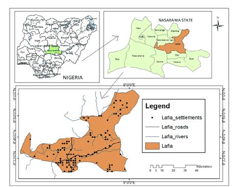 Study area map of Lafia, Nasarawa State, Nigeria (Source: author). | Download Scientific Diagram