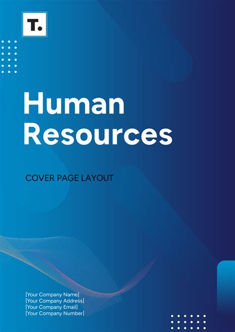 Human Resources Cover Page Layout Template - Edit Online & Download Example | Template.net