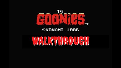 The Goonies NES GAMEPLAY - YouTube