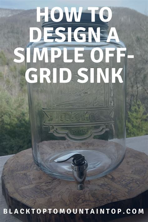 How to design a simple off grid sink – Artofit