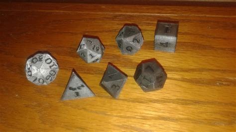 3D Printed Dice Set by quadfrog | Pinshape