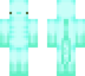 Cyan Axolotl | Minecraft Skin