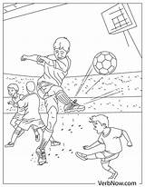 Soccer Game Coloring Pages sketch template