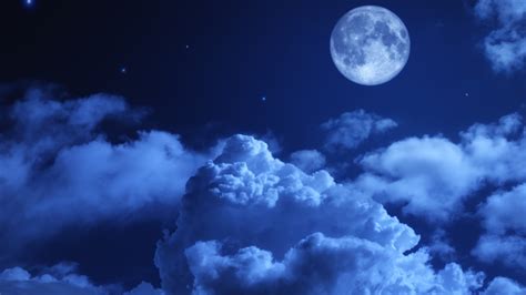 Download High Resolution Night Sky With Clouds - WallpaperTip