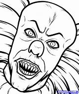 Pennywise Clown  Free Coloring Pages sketch template