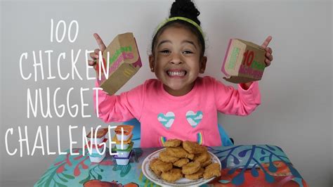 100 CHICKEN NUGGET CHALLENGE!!!! - YouTube