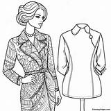 Fashion Mannequin Coloring Page  Pagescom sketch template