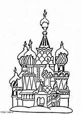 Saint Basils Cathedral 2 coloring Page sketch template