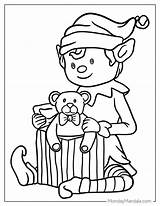 50 Elf Coloring Pages Free PDF PRintables sketch template