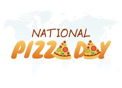 vector graphic of national pizza day good for national pizza day celebration. flat design. flyer ...