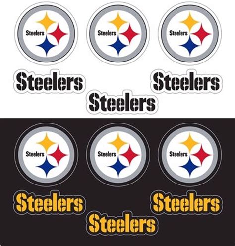 Pittsburgh Steelers Logo Mini Decals - Dragon Sports