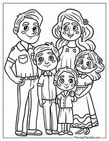 Desenho Para Colorir Família Pai Mãe E Filho sketch template
