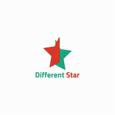 Logo of two half stars in two colors. 34103620 Vector Art at Vecteezy