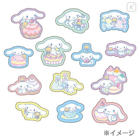 Japan Sanrio Sweets Stickers with Cake Box - Cinnamoroll | Kawaii Limited