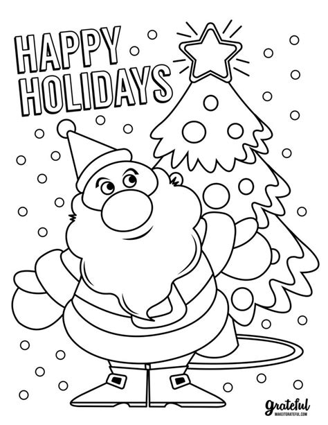 5 Christmas coloring pages your kids will love