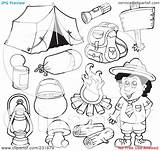 Camping Gear Coloring Pages Download And Print For Free sketch template