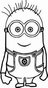Cute Basic Minion Coloring Page  Wecoloringpagecom sketch template