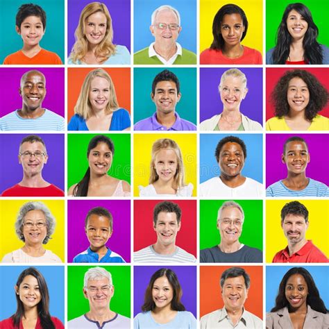 Diverse People on Colorful Background Stock Photo - Image of people, female: 37510548