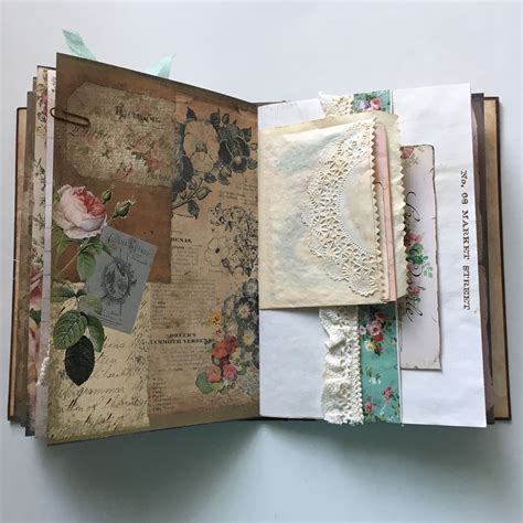 Vintage shabby chic junk journal | Vintage junk journal, Handmade ...