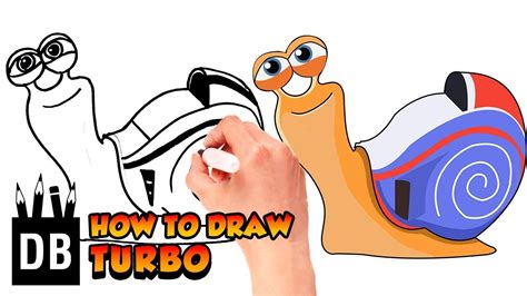 How to Draw a Snail Turbo | 4 Kids - YouTube