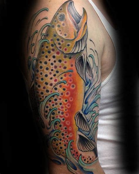 60 Trout Tattoo Designs for Men [2023 Inspiration Guide]