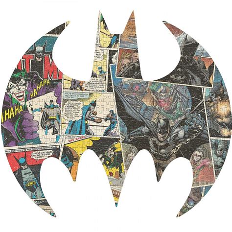 RePop Gifts | DC Comics Batman Bat-Shaped 750-Piece Jigsaw Puzzle