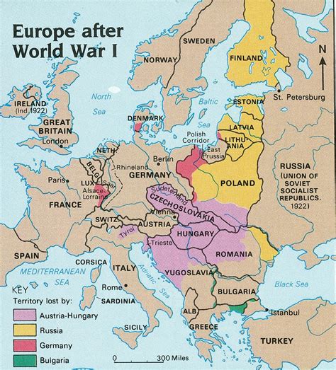 Political Map Of Europe During World War 1