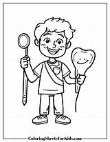 Dentist Coloring Pages Free PDF Printables  Sheets For Kids sketch template