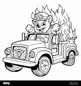 Printable fire truck coloring page Hi Res Stock Photography And Images  sketch template