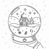 Hand Holding Snow Globe coloring Page  Download Print Or Color Online sketch template