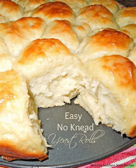 Easy No Knead Yeast Rolls - melissassouthernstylekitchen.com