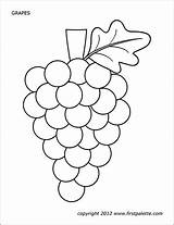 Grapes  Free Printable Templates & Coloring Pages FirstPalettecom sketch template