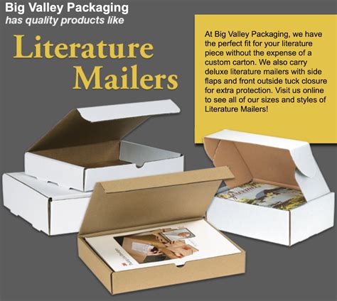 Folding Cardbaord Corrugated Mailing Boxes — Big Valley Packaging Corporation