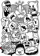 Дудл монстрики  фото и картинки Abrakadabrafun sketch template