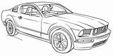 2018 Ford Mustang Coloring Pages  sketch template