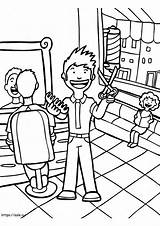 Barber Tools Coloring Pages  Free Printable For Kids sketch template