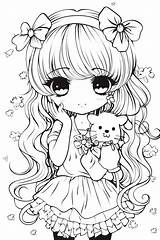 Easy Cute Girl Coloring Pages  Free Printable sketch template