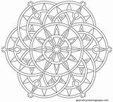 Free Geometric Mandala Coloring Pages Download  sketch template