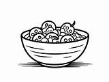 Cereal Themed Coloring Page  sketch template