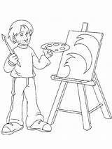 Printable Artist Coloring Page  Free Pages For Kids sketch template